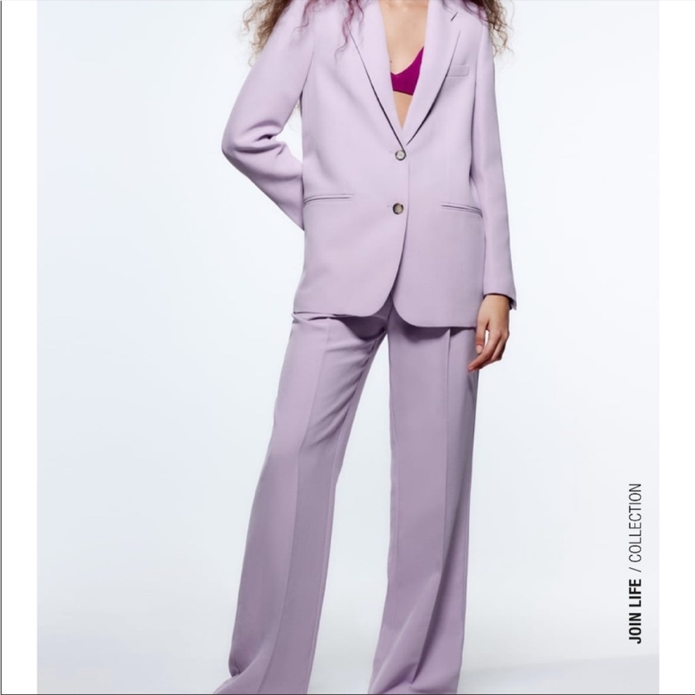 Zara Lilac Purple Blazer Size XL NWOT